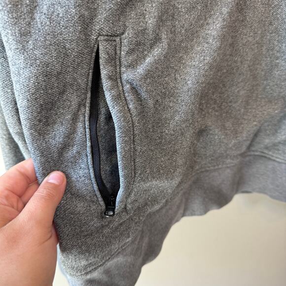 J. Crew Men's Half Zip Mock Neck Pullover Sweater Top Gray Size X-Large - Picture 3 of 8